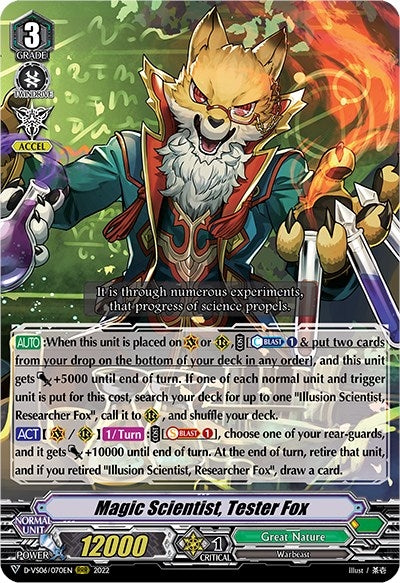 Magic Scientist Tester Fox (6070) [D-VS06] - Cardfight Vanguard Single