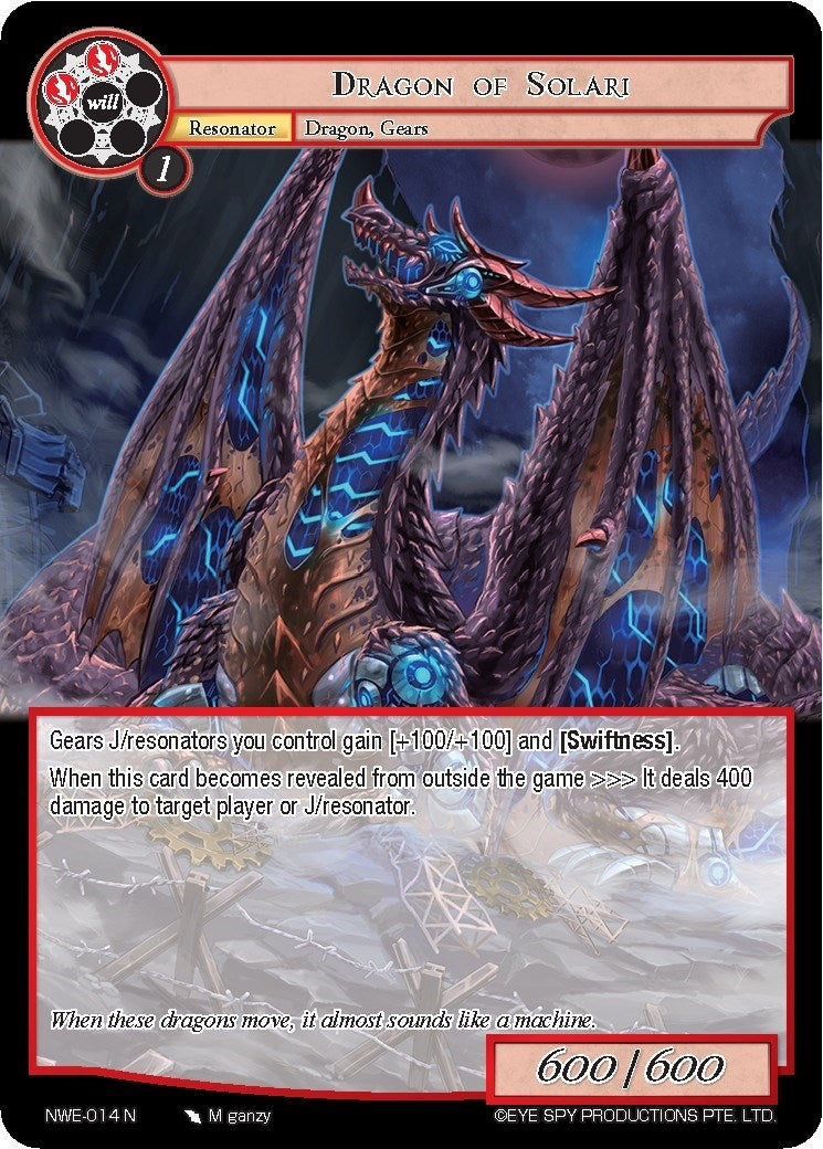 Dragon of Solari (14) [NWE] - Force of Will Single