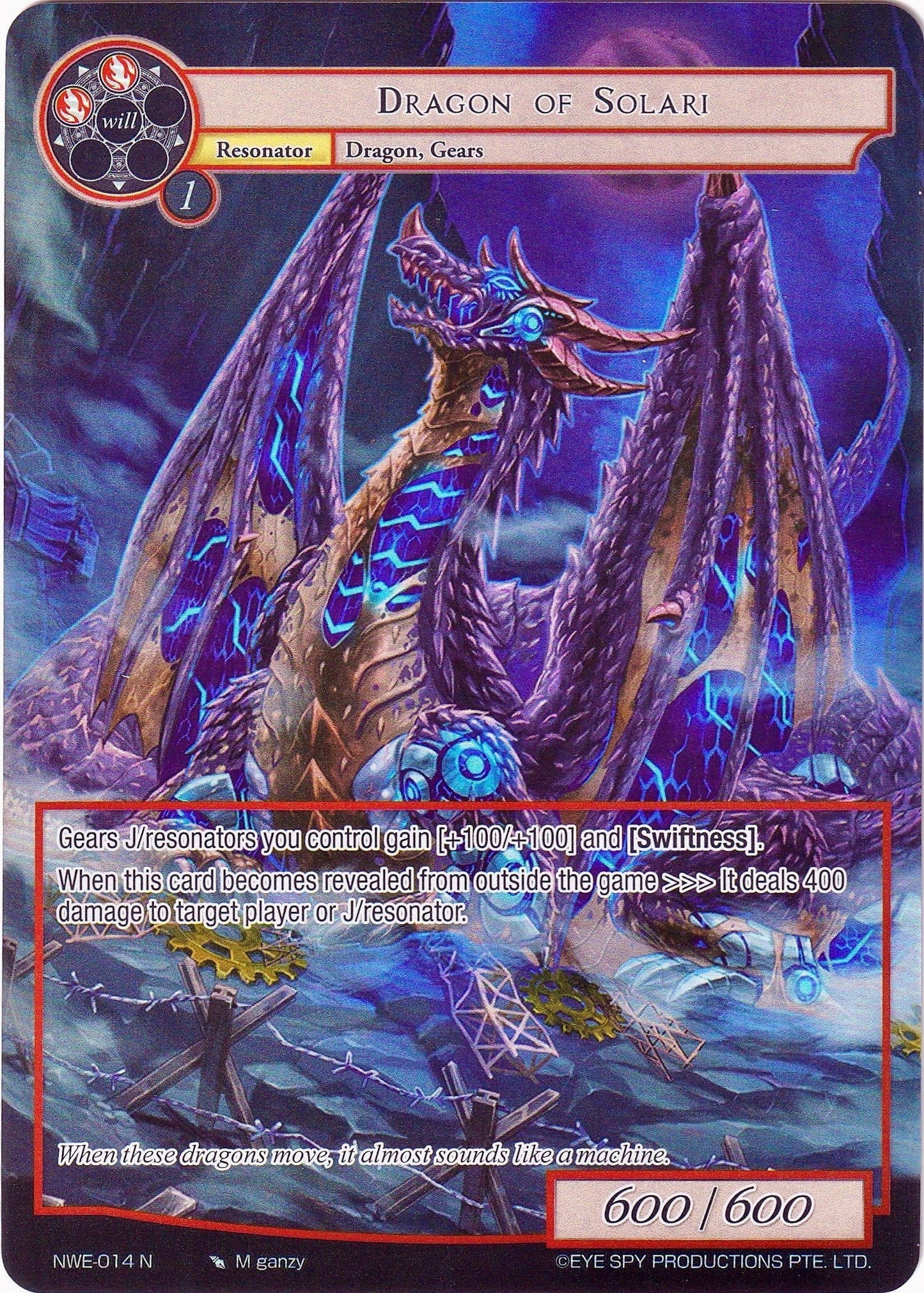 Dragon of Solari (Full Art) (14) [NWE] - Force of Will Single
