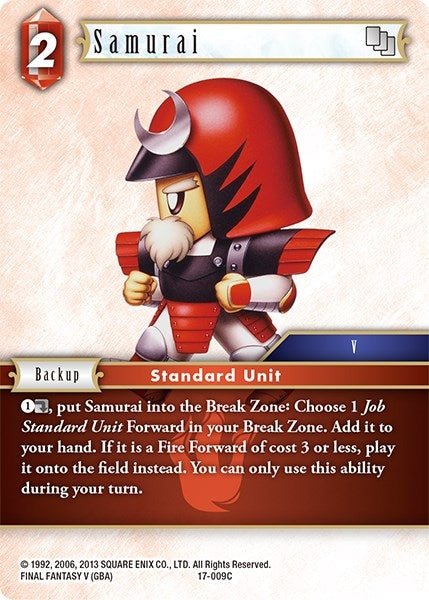 Samurai (009) (17) [17] - Final Fantasy TCG Single