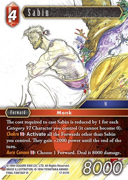 Sabin (17) [17] - Final Fantasy TCG Single
