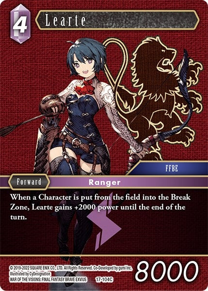 Learte (17) [17] - Final Fantasy TCG Single