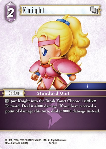 Knight (101) (17) [17] - Final Fantasy TCG Single