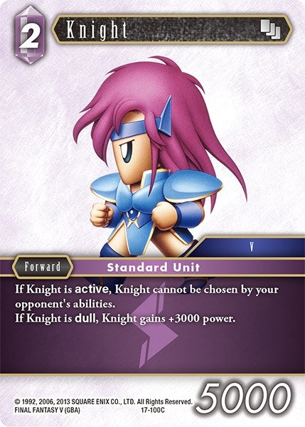 Knight (100) (17) [17] - Final Fantasy TCG Single