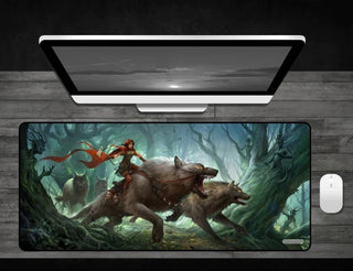 Dark Red Riding Hood - Deskmat - Playmats Sealed