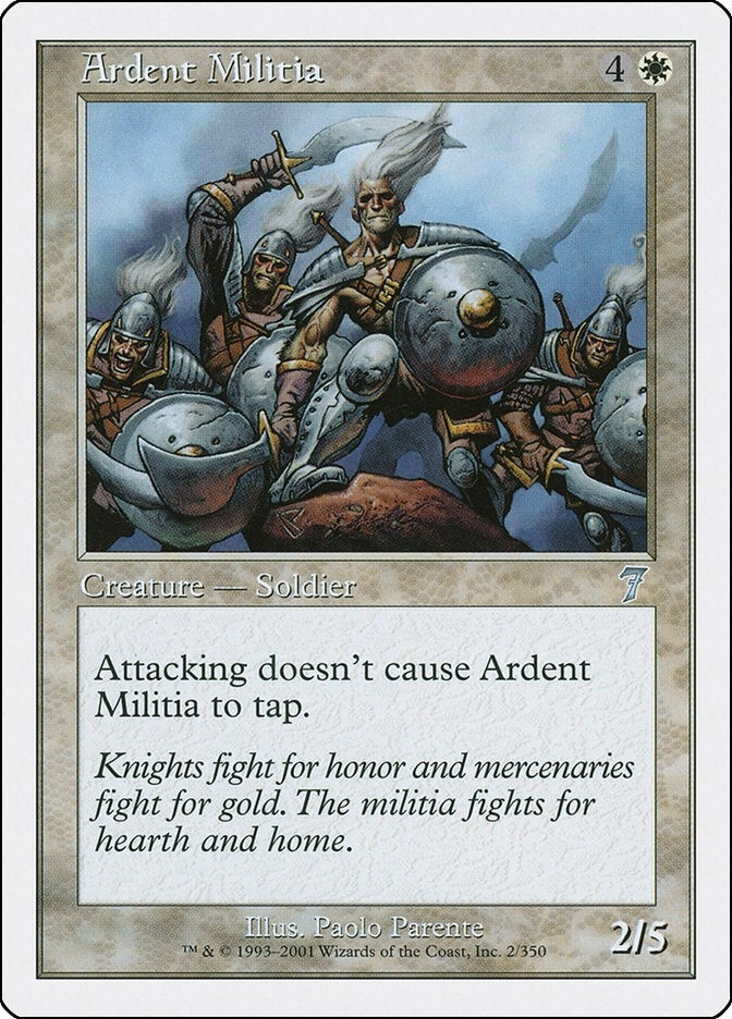Ardent Militia (2) [7ED] - MTG Single