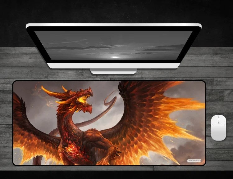 Red Crystal Dragon - Deskmat - Playmats Sealed
