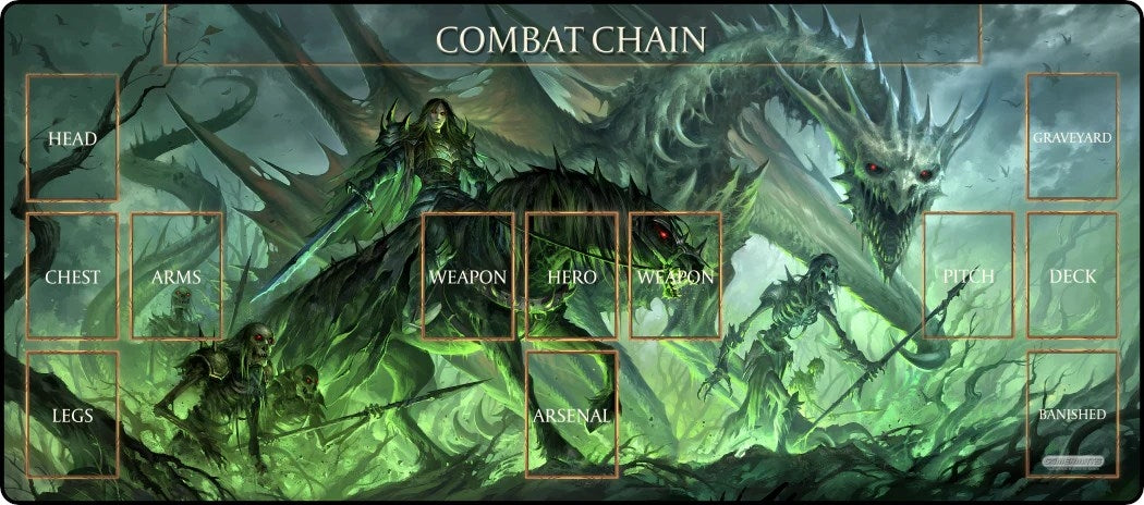 Army of the Dead Flesh and Blood Compatible Zone Mat - Deskmat - Playmats Sealed