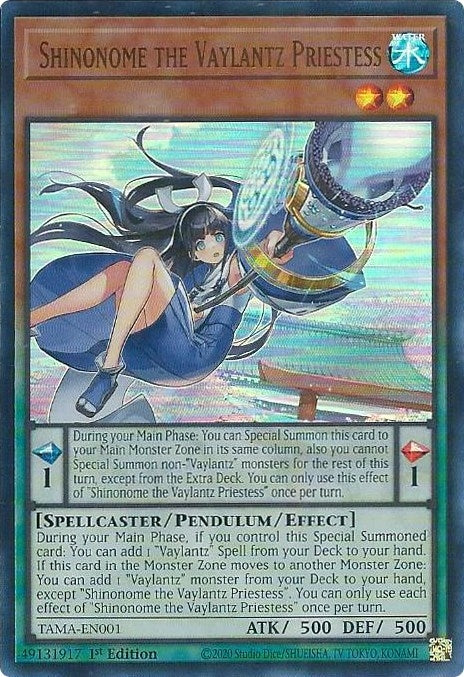 Shinonome the Vaylantz Priestess (1) (TAMA) - YuGiOh Single
