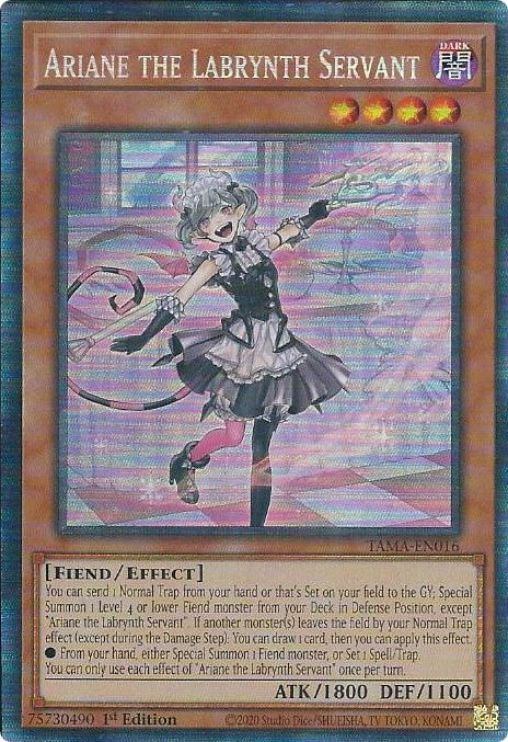Ariane the Labrynth Servant (CR) (16) (TAMA) - YuGiOh Single