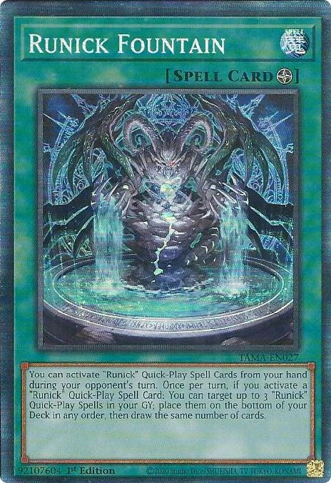 Runick Fountain (CR) (27) (TAMA) - YuGiOh Single
