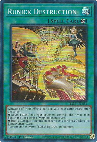 Runick Destruction (31) (TAMA) - YuGiOh Single
