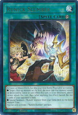 Runick Slumber (34) (TAMA) - YuGiOh Single