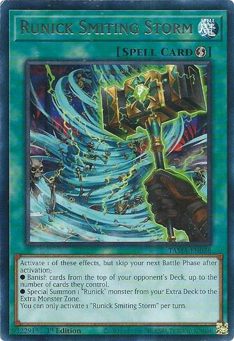 Runick Smiting Storm (36) (TAMA) - YuGiOh Single