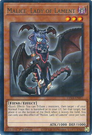 Malice Lady of Lament (51) (TAMA) - YuGiOh Single