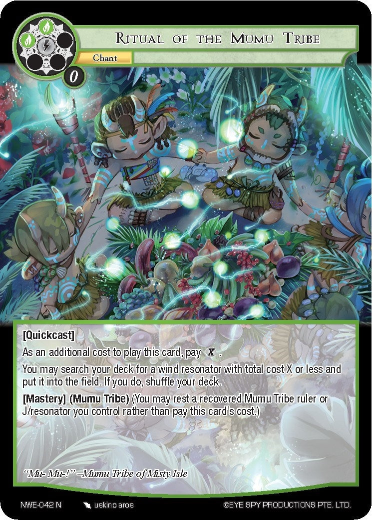 Ritual of the Mumu Tribe (42) [NWE] - Force of Will Single