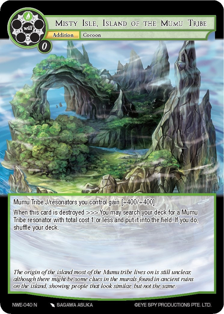 Misty Isle Island of the Mumu Tribe (40) [NWE] - Force of Will Single