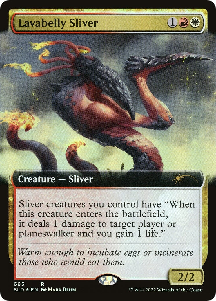 Lavabelly Sliver (Extended Art) (665) [SLD] - MTG Single