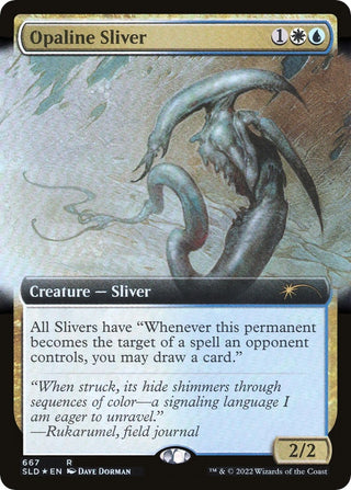 Opaline Sliver (Extended Art) (667) [SLD] - MTG Single