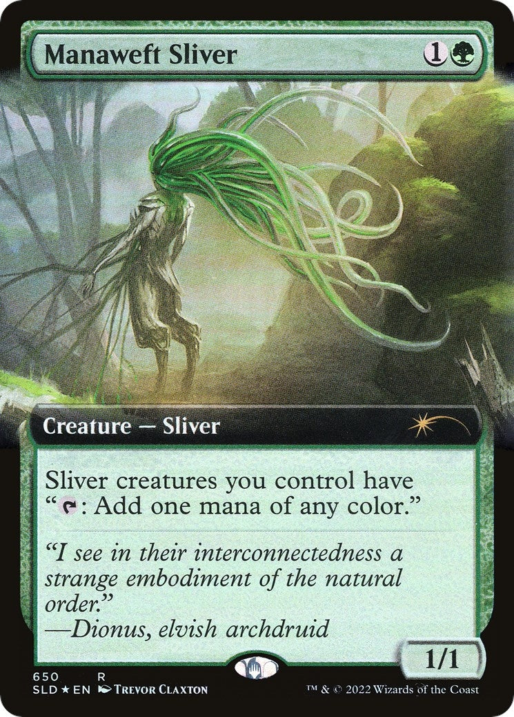 Manaweft Sliver (Extended Art) (650) [SLD] - MTG Single