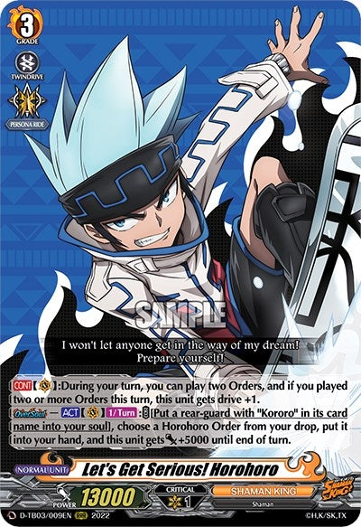 Let’s Get Serious! Horohoro (3009) [D-TB03] - Cardfight Vanguard Single