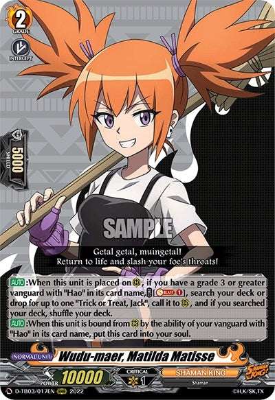 Wudu-maer Matilda Matisse (3017) [D-TB03] - Cardfight Vanguard Single
