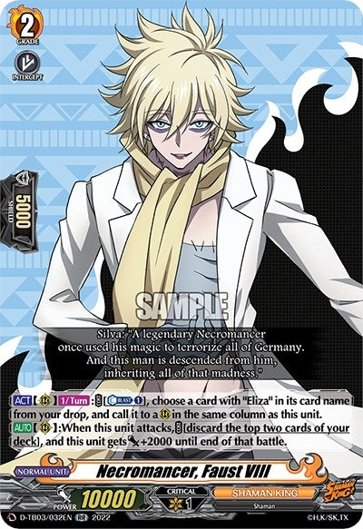 Necromancer Faust VIII (3032) [D-TB03] - Cardfight Vanguard Single