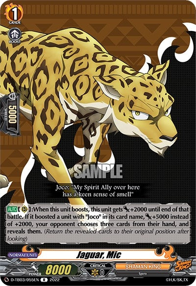 Jaguar Mic (3055) [D-TB03] - Cardfight Vanguard Single