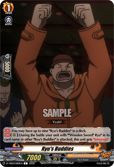 Ryu’s Buddies (3089) [D-TB03] - Cardfight Vanguard Single