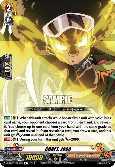 SHAFT Joco (3099) [D-TB03] - Cardfight Vanguard Single