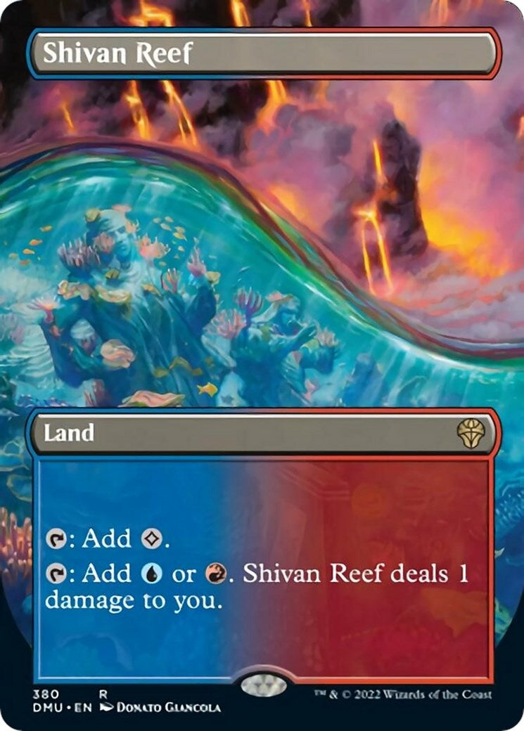 Shivan Reef (Borderless) (380) [DMU] - MTG Single
