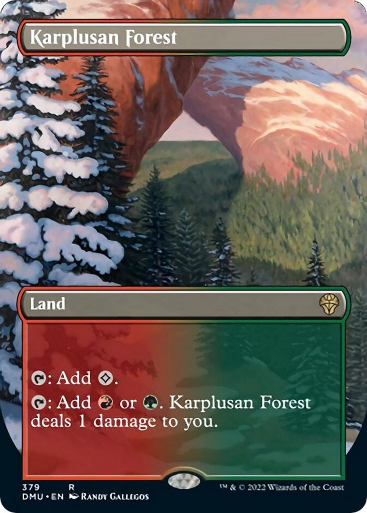 Karplusan Forest (Borderless) (379) [DMU] - MTG Single