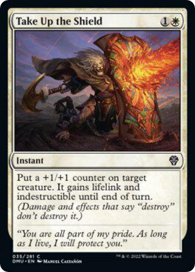 Take Up the Shield (35) [DMU] - MTG Single