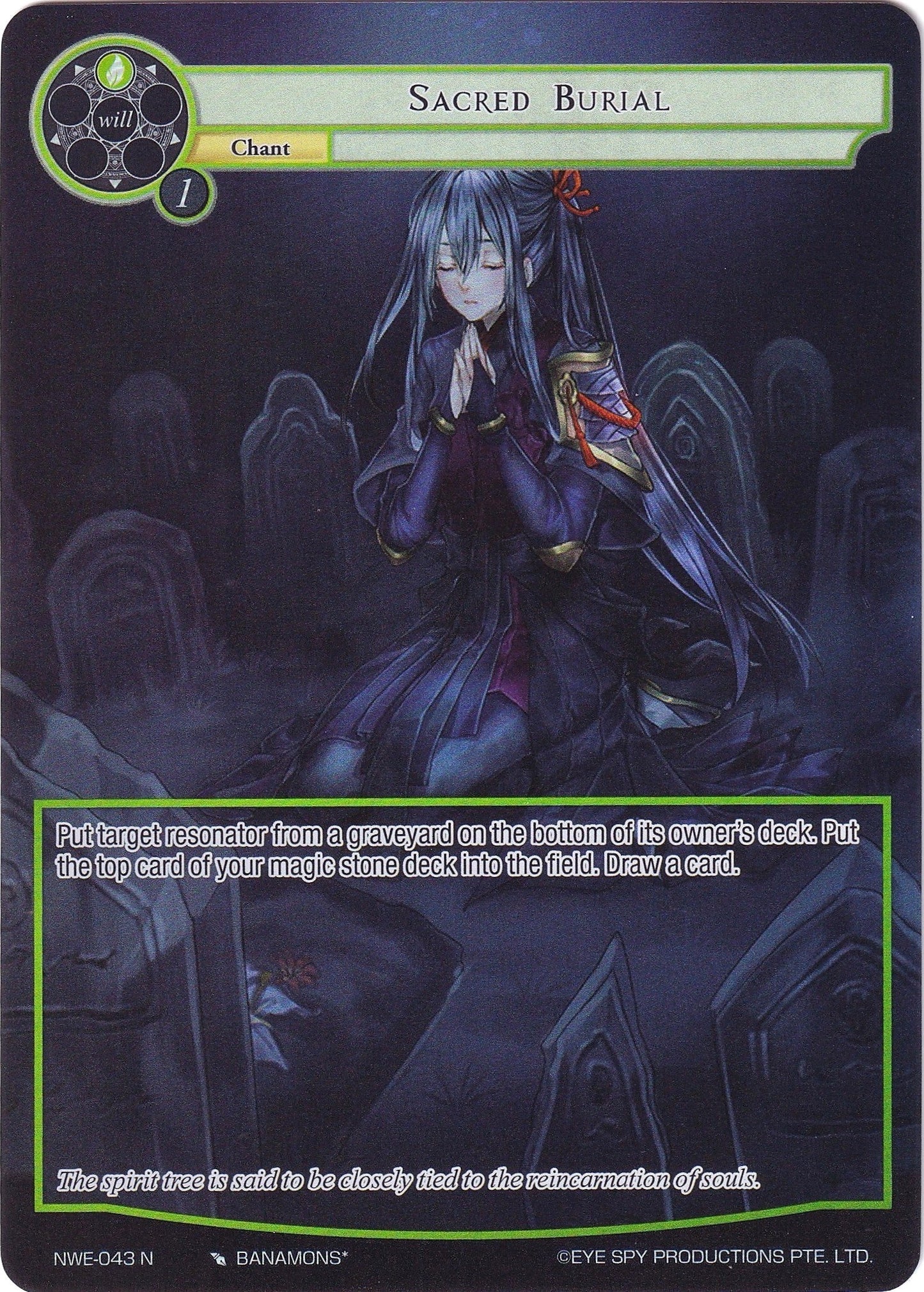 Sacred Burial (Full Art) (43) [NWE] - Force of Will Single