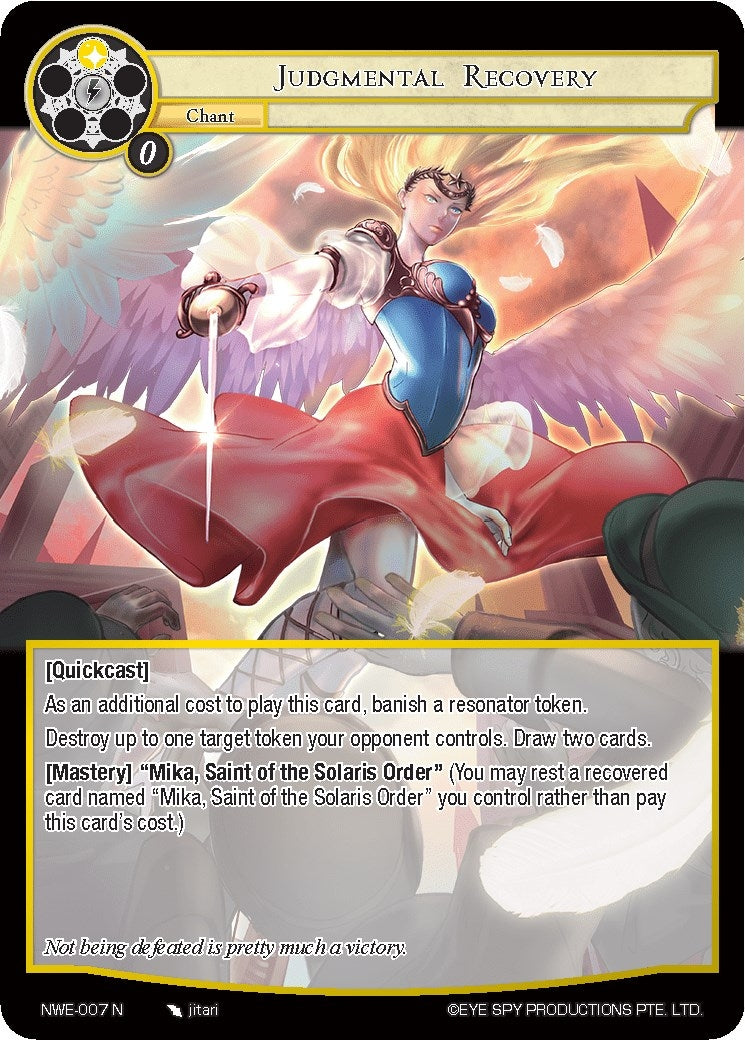 Judgmental Recovery (7) [NWE] - Force of Will Single