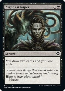 Night’s Whisper (115) [DMC] - MTG Single