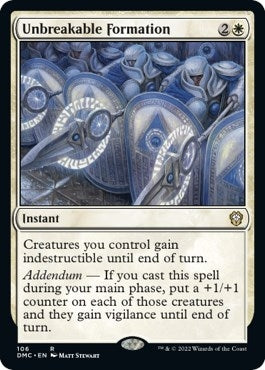 Unbreakable Formation (106) [DMC] - MTG Single