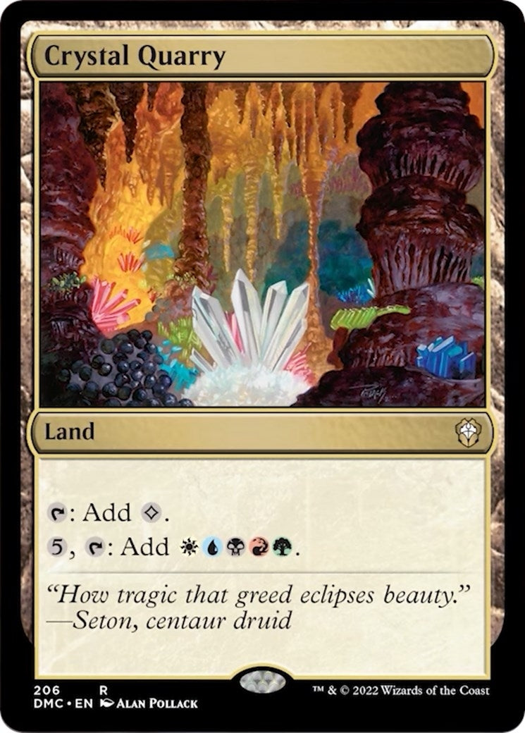 Crystal Quarry (206) [DMC] - MTG Single