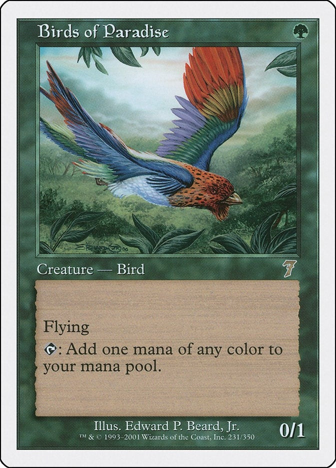 Birds of Paradise (231) [7ED] - MTG Single