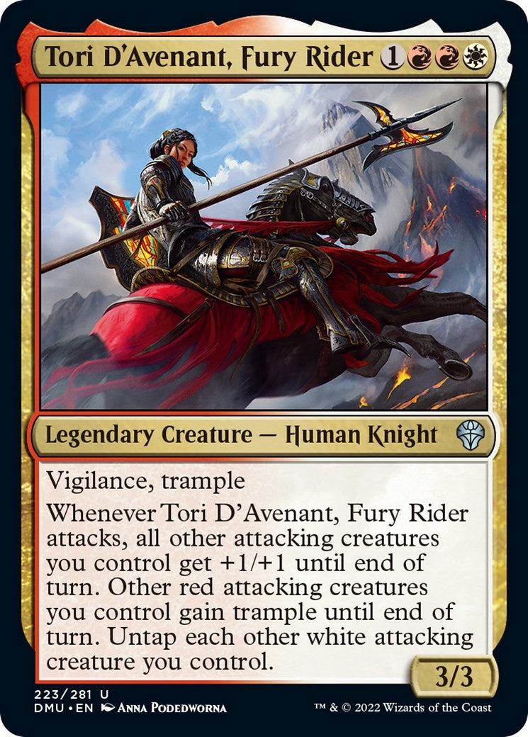 Tori D’Avenant Fury Rider (223) [DMU] - MTG Single