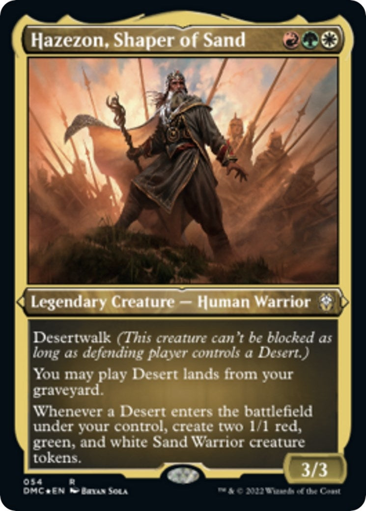 Hazezon Shaper of Sand (Foil Etched) (54) [DMC] - MTG Single