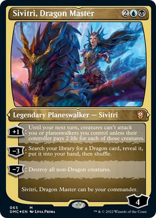 Sivitri Dragon Master (Foil Etched) (65) [DMC] - MTG Single