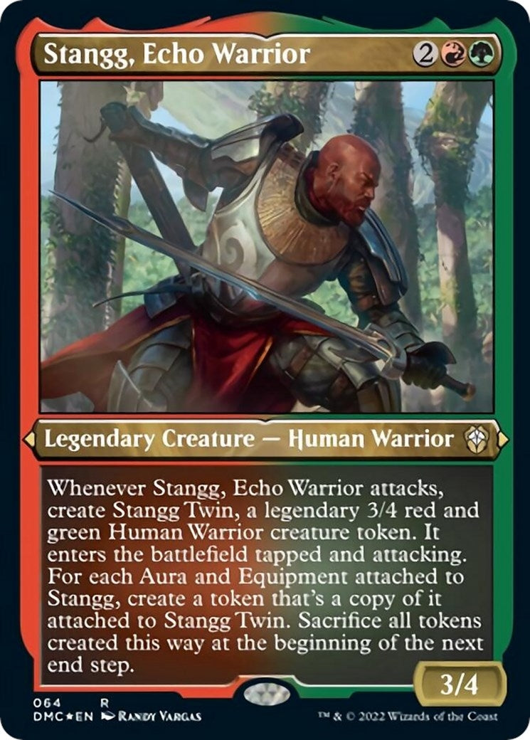Stangg Echo Warrior (Foil Etched) (64) [DMC] - MTG Single