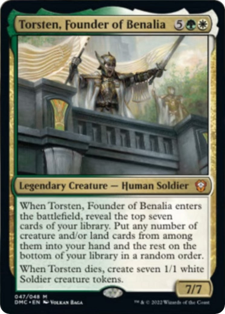 Torsten Founder of Benalia (47) [DMC] - MTG Single