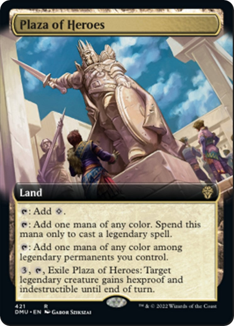 Plaza of Heroes (Extended Art) (421) [DMU] - MTG Single