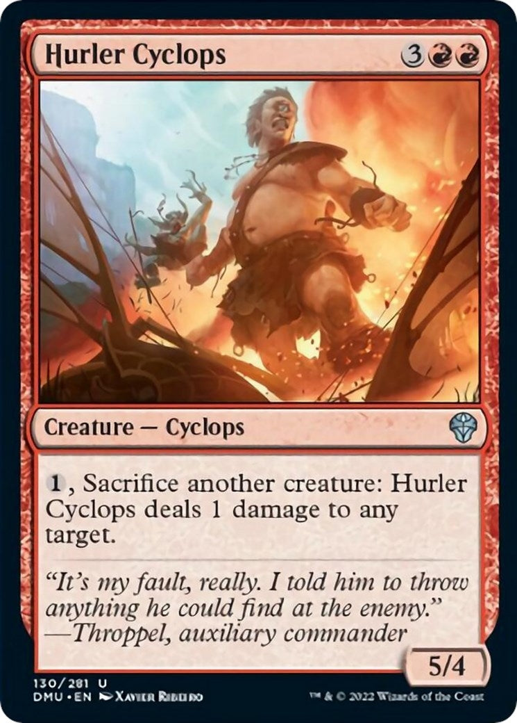 Hurler Cyclops (130) [DMU] - MTG Single