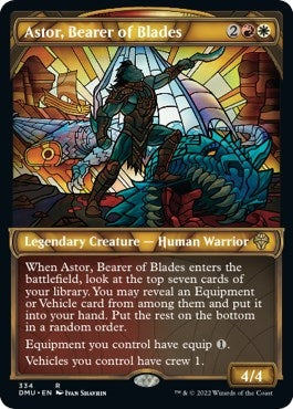 Astor Bearer of Blades (Textured Foil) (334) [DMU] - MTG Single
