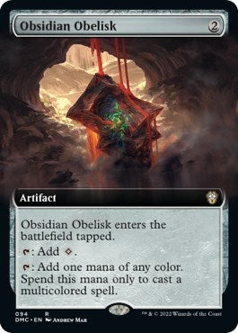 Obsidian Obelisk (Extended Art) (94) [DMC] - MTG Single