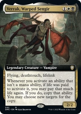 Verrak Warped Sengir (Extended Art) (92) [DMC] - MTG Single