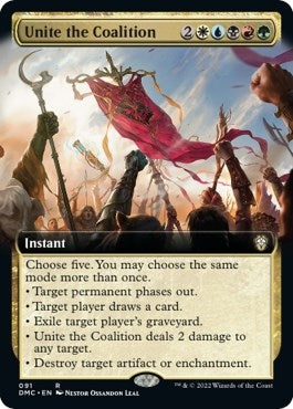 Unite the Coalition (Extended Art) (91) [DMC] - MTG Single